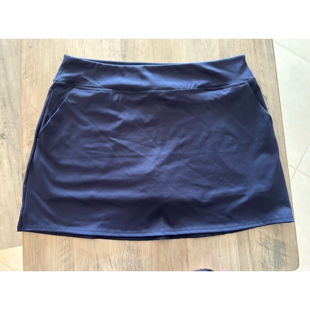 Tommy Bahama Everyday Active Skort Women Size L Blue Golf Tennis Pockets